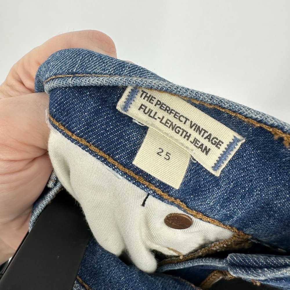Madewell The Perfect Vintage Full Length Straight Jean‎ in Sanderson Wash 25 - Picture 9 of 12